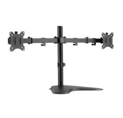 Equip Soporte de sobremesa económico para dos monitores de 17"-32