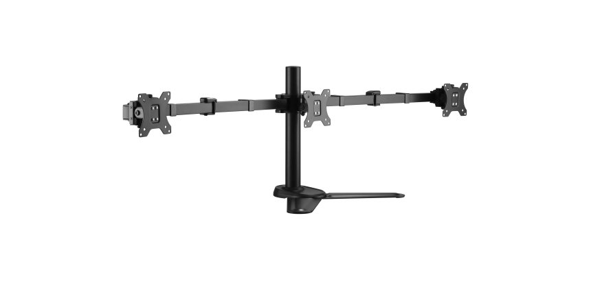 Equip 17"-27" Articulating Triple Monitor Tabletop Stand