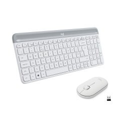 Logitech MK470 teclado QWERTY Italiano Blanco + Ratón RF