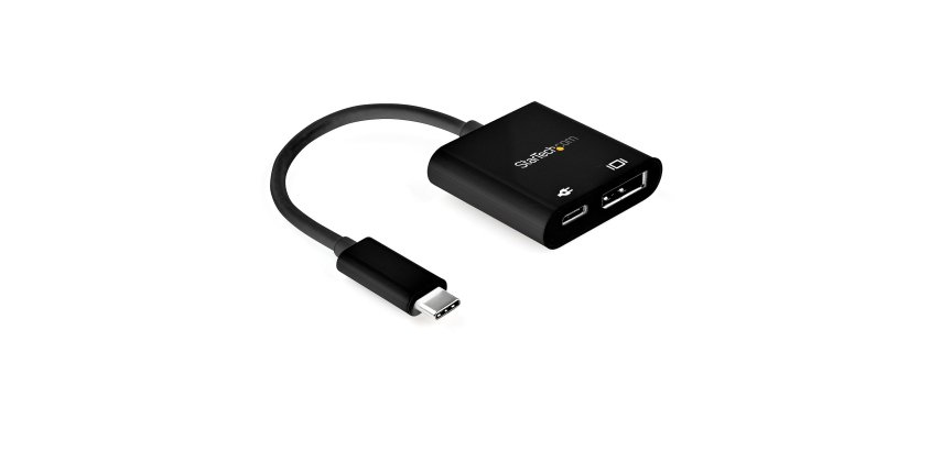 StarTech.com Adaptateur USB-C vers DisplayPort avec Power Delivery - Convertisseur Vidéo 8K 60Hz /4K 120Hz USB Type C vers DP 1.4 avec Chargement 60W PD Pass-Through - HBR3 - Compatible Thunderbolt 3