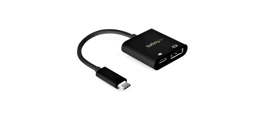 StarTech.com USB C to DisplayPort Adapter with Power Delivery - 8K 60Hz /4K 120Hz USB Type C to DP 1.4 Video Converter w/ 60W PD Pass-Through Charging - HBR3 - Thunderbolt 3 Compatible