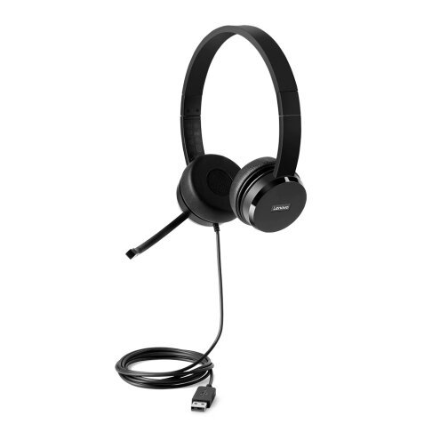 Lenovo 4XD0X88524 écouteur/casque avec fil arceau - bureau/centre d'appels - noir