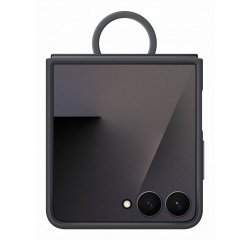 Samsung Galaxy Z Flip7 Ring Case (Silicone) Black