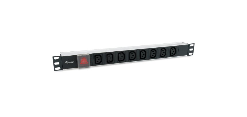 Equip 333310 power distribution unit (PDU) 8 AC outlet(s) 1U Black