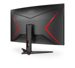 AOC G2 C32G2ZE/BK écran plat de PC 80 cm (31.5") 1920 x 1080 pixels Full HD LED Noir, Rouge