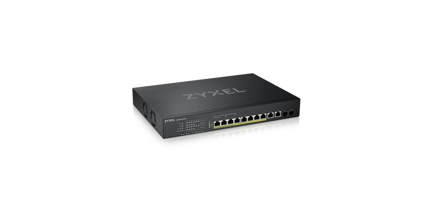 Zyxel XS1930-12HP-ZZ0101F commutateur réseau Géré L3 10G Ethernet (100/1000/10000) Connexion Ethernet, supportant l'alimentation via ce port (PoE) Noir