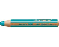 Crayon stabilo woody 3 in 1 multi-talents coloris vert    jade