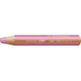 Woody 3in1 crayon de couleur multi-surfaces mine extra-large (10 mm) - Rose