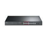 TP-Link 16-Port 10/100Mbps + 2-Port Gigabit Unmanaged PoE Switch