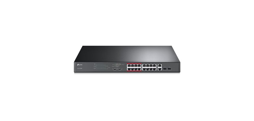 TP-Link 16-Port 10/100Mbps + 2-Port Gigabit Unmanaged PoE Switch