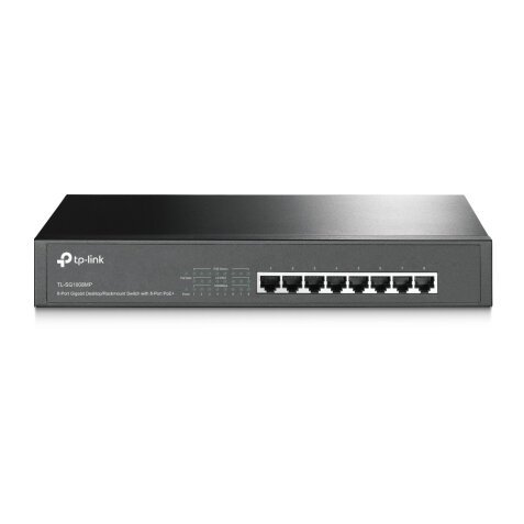 TP-Link TL-SG1008MP Non-géré Gigabit Ethernet (10/100/1000) Connexion Ethernet, supportant l'alimentation via ce port (PoE) 1U Noir