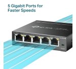 TP-Link TL-SG105E commutateur réseau Géré L2 Gigabit Ethernet (10/100/1000) Noir