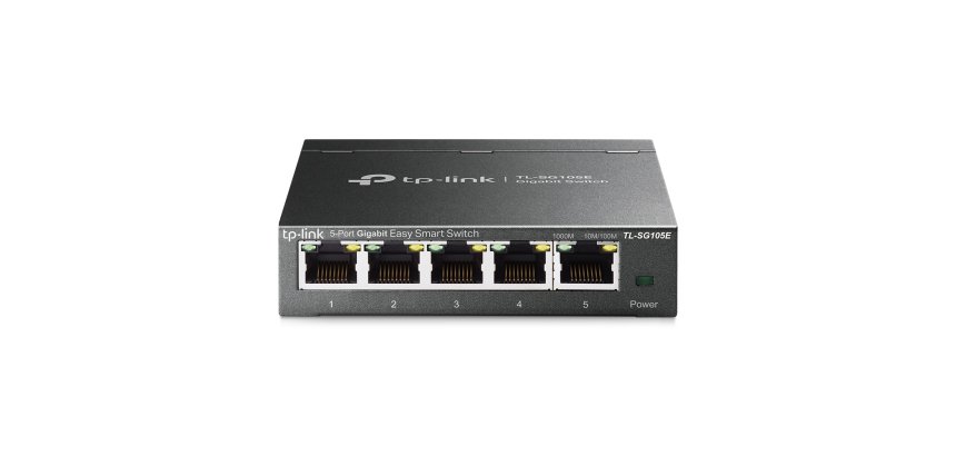 TP-Link TL-SG105E switch Gestionado L2 Gigabit Ethernet (10/100/1000) Negro