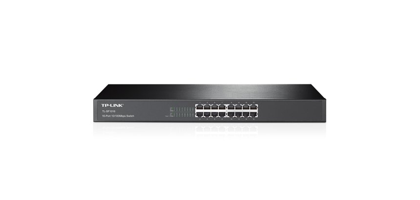 TP-Link TL-SF1016 commutateur réseau Non-géré Fast Ethernet (10/100) 1U Noir