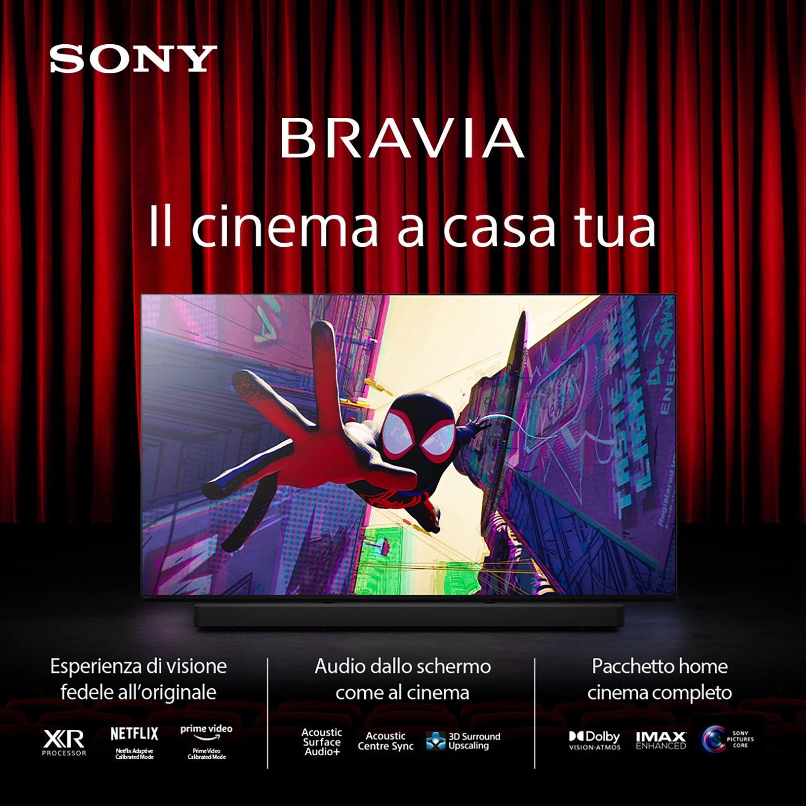 Sony BRAVIA 8 OLED 55 Pollici 4K HDR Google Smart TV (2024) | Gaming Menu per PlayStation 5, IMAX Enhanced, Dolby Vision Atmos, Chromecast, AirPlay, 120Hz 55XR83