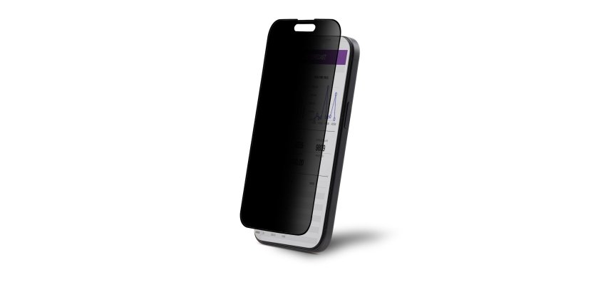 StarTech.com Filtre de Confidentialité 4 Directions pour iPhone 15 Pro, Supporte l'Orientation Portrait/Paysage, Tactile avec Vue à +/- 30°, Écran de Confidentialité avec Vitre de Protection en Verre Trempé