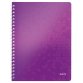 Cahier à spirales WOW, 160 pages détachables A4, PP, violet