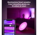 Philips Hue White and Color ambiance Bloom Lampada Smart da tavolo Nera