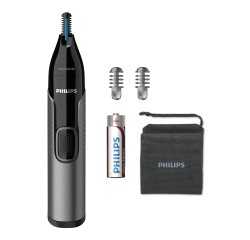 Philips 3000 series Nose Trimmer Series 3000 NT3650/16 Washable nose, ear and eyebrow trimmer with 2 combs