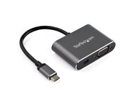 StarTech.com Adaptador USB-C a Mini DisplayPort y VGA - Conversor de Vídeo USB Tipo C - 4K 60Hz - HDR