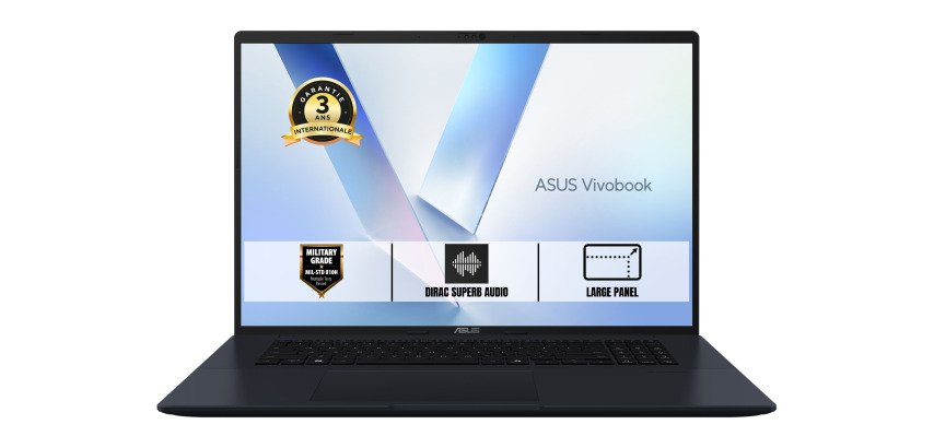 ASUS Vivobook 18 M1807GA-PRO-DISS8116X Copilot+ PC AMD Ryzen AI 7 445 Ordinateur portable 45,7 cm (18") WUXGA 16 Go DDR5-SDRAM 512 Go SSD Wi-Fi 6 (802.11ax) Windows 11 Pro Bleu