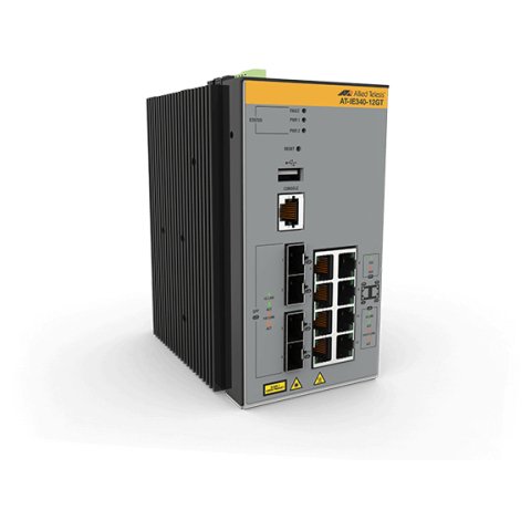 Allied Telesis AT-IE340-12GT-80 Gestionado L3 Gigabit Ethernet (10/100/1000) Gris