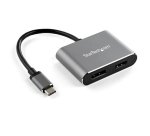 StarTech.com Adaptateur multiport USB-C vers DisplayPort ou HDMI - 4K 60 Hz - Convertisseur 2-en-1