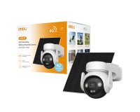 Imou AOV PT 4G 5MP - Telecamera da esterno 4G e Wifi Motorizzata con pannello solare. Tecnologia AOV per registrazione 24/7 . Incluse Sim Dati 4G ed SD da 32Gb