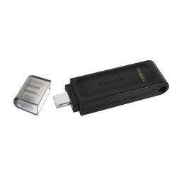 Kingston clé USB DataTraveler 70  128 Go Usb 3.2 (USB-C) Noir