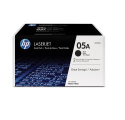 HP Confezione doppia di cartucce toner originali nero 05A LaserJet