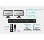 i-tec USB-C KVM Dock PRO for Three Hosts, Dual Video, with 2x Power Delivery, max 92W