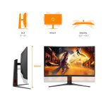 AOC G4 C32G4Z écran plat de PC 80 cm (31.5") 1920 x 1080 pixels Full HD LCD Noir, Rouge