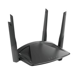 D-Link DIR-X1860 wireless router Gigabit Ethernet Dual-band (2.4 GHz / 5 GHz) Black