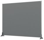 Separateur  bureau nobo en tissu 1400x1000mm coloris     gris