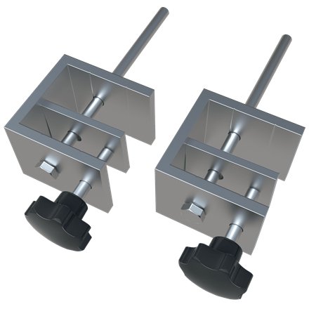 Set de 2 pinces de fixation pour séparateur film en PVC Premium Plus