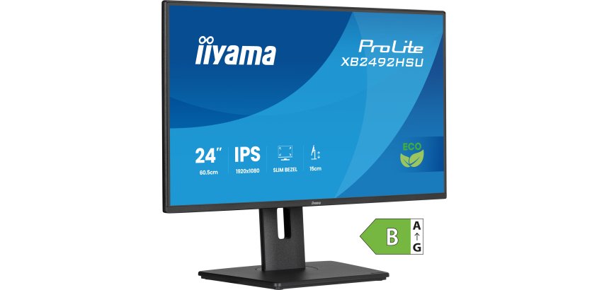 iiyama ProLite XB2492HSU-B1 flat PC screen 60.5 cm (23.8") 1920 x 1080 pixels Full HD LED Black