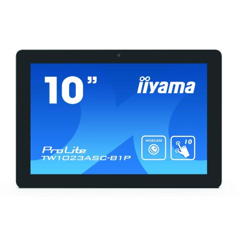 iiyama TW1023ASC-B1P écrans d’affichage de salle de réunion 25,6 cm (10.1") 1280 x 800 pixels LED 802.11b, 802.11g, Wi-Fi 4 (802.11n) Bluetooth