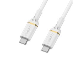 OtterBox Premium Cable USB C-C 2M USB-PD, Cloud Sky White