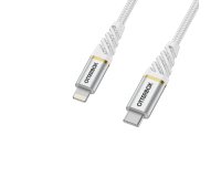 OtterBox Premium Cable USB C-Lightning 1M USB-PD, Cloud Sky White
