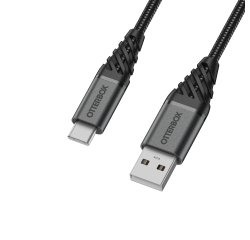 OtterBox Premium Cable USB A-C 1M, noir