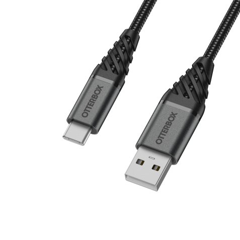 OtterBox Premium Cable USB A-C 2M, noir