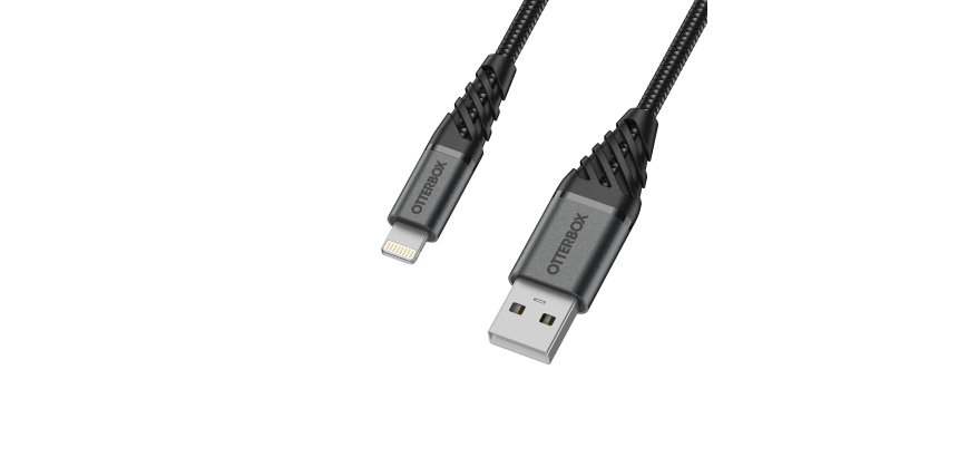 OtterBox Premium Cable USB A-Lightning 2M, noir