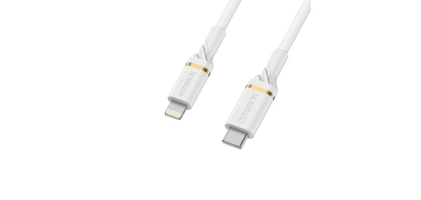 OtterBox Cable USB C-Lightning 2M USB-PD, Cloud Sky White