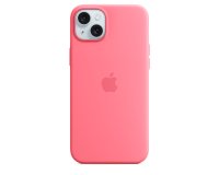 Apple Coque en silicone avec MagSafe pour iPhone 15 Plus - Rose