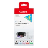 Canon Multipack de 5 cartouches d'encre CLI-8 BK/PC/PM/R/G