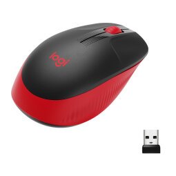 Logitech M190 - Maus - Rot