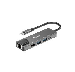 Equip Adattatore multifunzione USB-C 5 in 1, HDMI, LAN Gigabit, USB 3.2 GEN1, USB PD 100W