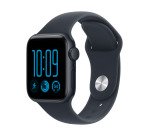 Apple watch Apple Watch SE 3 GPS 40 mm Boîtier en aluminium Minuit avec Bracelet Sport Bleu marine - S/M