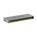 NETGEAR GS116EPP Géré L2/L3 Gigabit Ethernet (10/100/1000) Connexion Ethernet, supportant l'alimentation via ce port (PoE) Gris