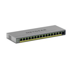 NETGEAR GS116EPP Géré L2/L3 Gigabit Ethernet (10/100/1000) Connexion Ethernet, supportant l'alimentation via ce port (PoE) Gris